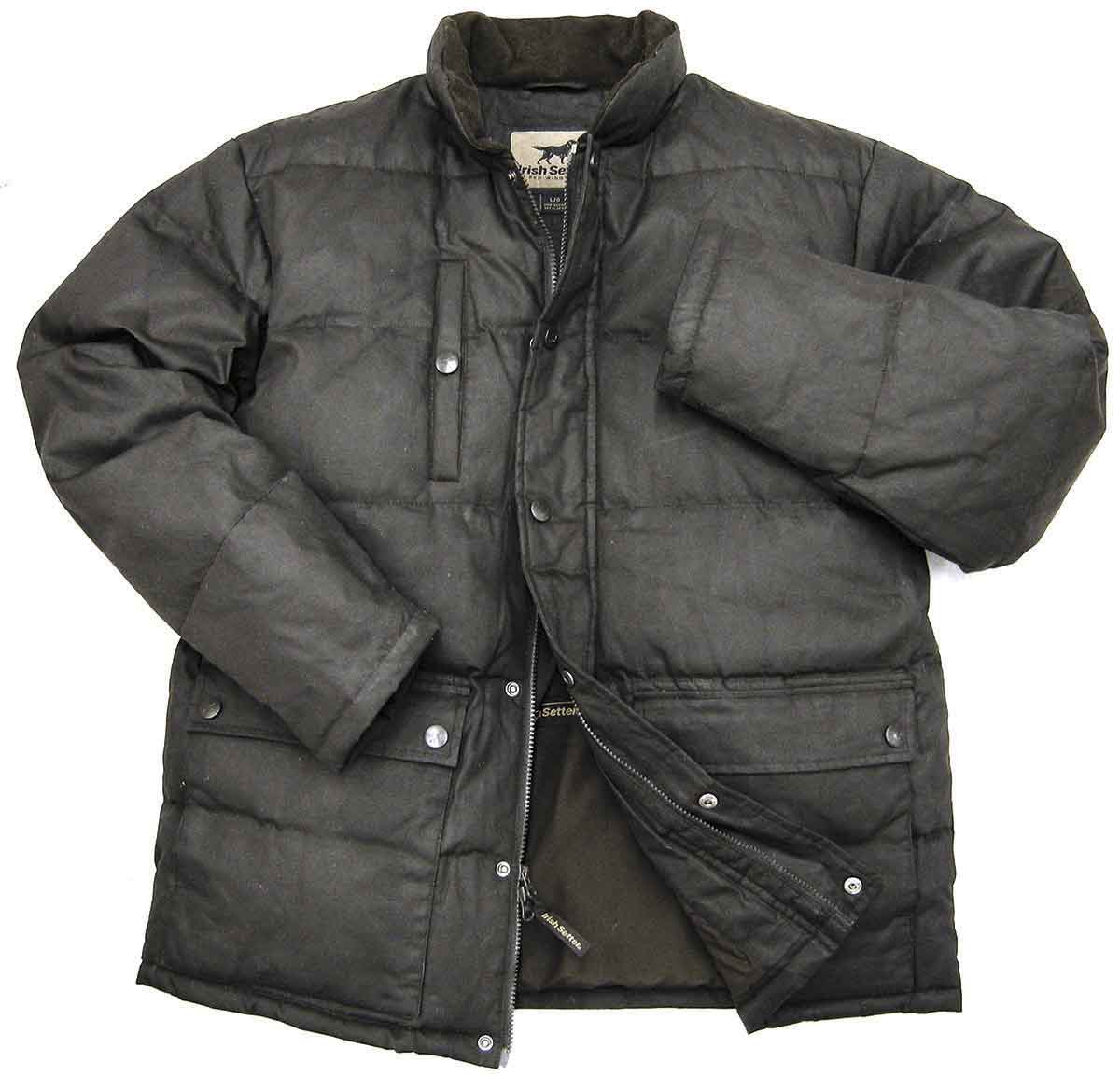 Irish Setter Apparel Bayport Wax Cotton Down Jacket