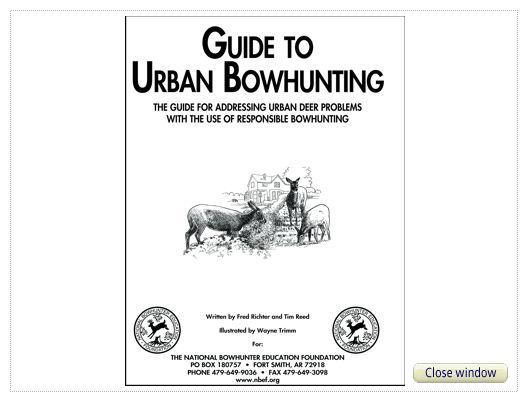 Guide to Urban Bowhunting book cover