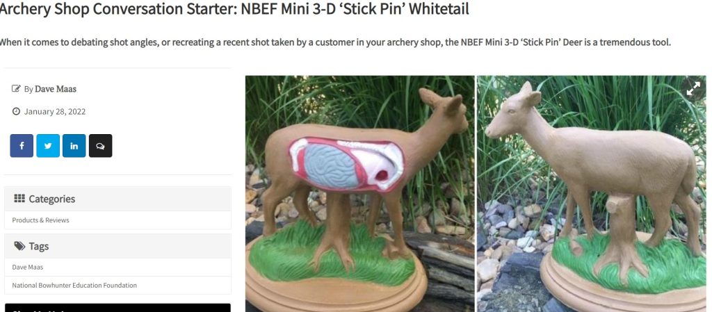 Small models of whitetail deer